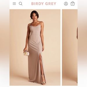 Ash Dress in Taupe by Birdy Grey